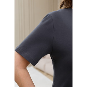 Футболка женская "Соло-2" кулирка с лайкрой (р-ры: 48-64) антрацит