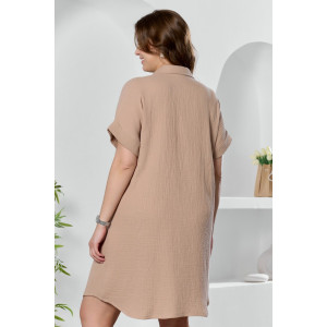 Платье женское "Вуаль-5" муслин (р-ры: 46-56) бежевый