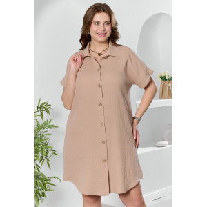 Платье женское "Вуаль-5" муслин (р-ры: 46-56) бежевый