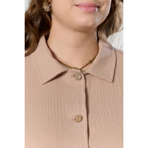 Платье женское "Вуаль-5" муслин (р-ры: 46-56) бежевый