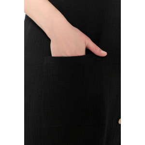 Платье женское "Вуаль-5" муслин (р-ры: 46-56) черный