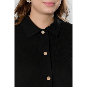 Платье женское "Вуаль-5" муслин (р-ры: 46-56) черный