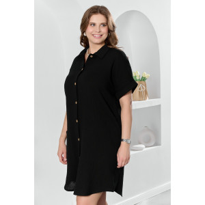 Платье женское "Вуаль-5" муслин (р-ры: 46-56) черный