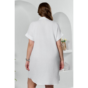 Платье женское "Вуаль-5" муслин (р-ры: 46-56) белый