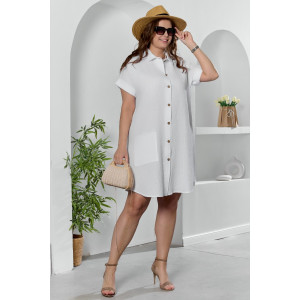 Платье женское "Вуаль-5" муслин (р-ры: 46-56) белый