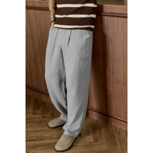 Брюки мужские "Нептун-2" фактурное полотно (р-ры: 48-58) серый