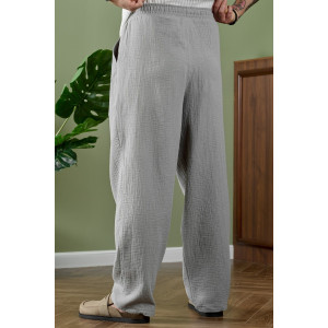 Брюки мужские "Нептун-2" фактурное полотно (р-ры: 48-58) серый