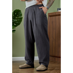 Брюки мужские "Нептун-2" фактурное полотно (р-ры: 48-58) графитовый