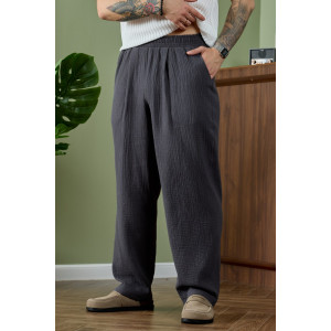 Брюки мужские "Нептун-2" фактурное полотно (р-ры: 48-58) графитовый