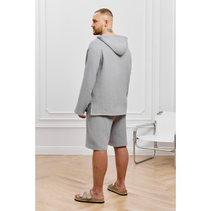 Костюм двойка мужской "Нептун-1" фактурное полотно (р-ры: 48-58) серый