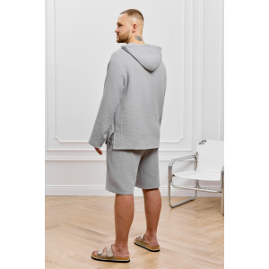 Костюм двойка мужской "Нептун-1" фактурное полотно (р-ры: 48-58) серый