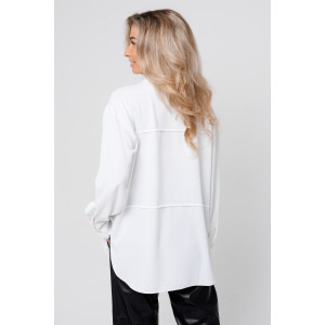 Рубашка женская №56001 индо (р-ры: 44-54) белый