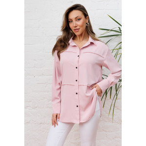 Рубашка женская №56001 индо (р-ры: 44-54) светло-розовый