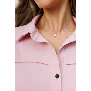Рубашка женская №56001 индо (р-ры: 44-54) светло-розовый
