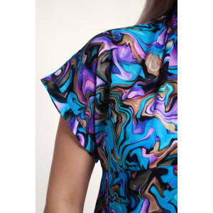 Платье женское №32746 штапель (р-ры: 48-58) бирюзовый