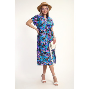 Платье женское №32746 штапель (р-ры: 48-58) бирюзовый