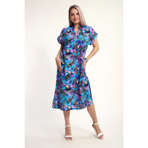 Платье женское №32746 штапель (р-ры: 48-58) бирюзовый