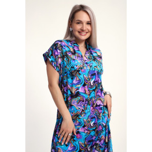 Платье женское №32746 штапель (р-ры: 48-58) бирюзовый