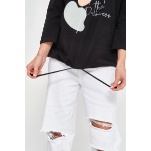 Лонгслив женский "Николь" кулирка с лайкрой (р-ры: 44-62) черный