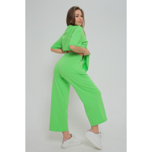 Костюм двойка женский "Селин" футер 2-х нитка с лайкрой (последний размер) салатовый 54