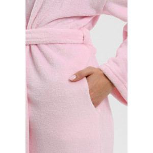 Халат женский "Мисти-1" велсофт (последний размер) розовый 44