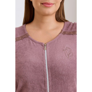 Халат женский "Антей" махра (последний размер) капучино 48