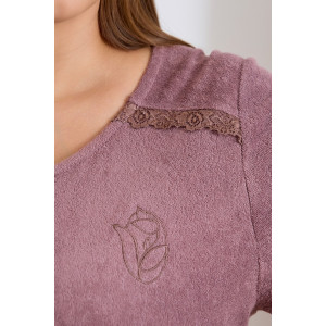 Халат женский "Антей" махра (последний размер) капучино 48