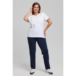 Брюки женские "Стремление-1" кулирка с лайкрой (последний размер) темно-синий 54,56