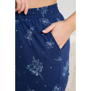 Брюки женские "Флоранс" кулирка (последний размер) синий 48,58