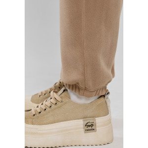 Брюки женские "Блик-2" даблфлис (последний размер) бежевый 56