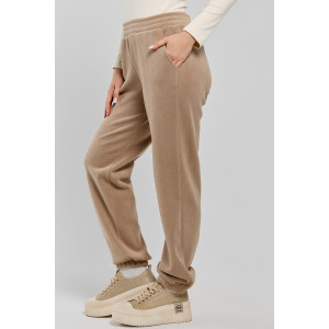 Брюки женские "Блик-2" даблфлис (последний размер) бежевый 56