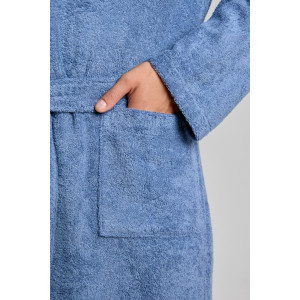 Халат мужской "Комфорт-4" махра (последний размер) деним 56