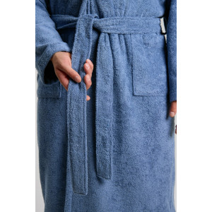 Халат мужской "Комфорт-4" махра (последний размер) деним 56