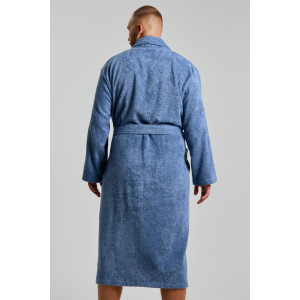 Халат мужской "Комфорт-4" махра (последний размер) деним 56