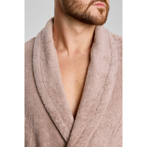 Халат мужской "Комфорт-4" махра (последний размер) серо-бежевый 48