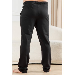 Брюки мужские "Тор-4.1" футер 2-х нитка петля (последний размер) черный 52
