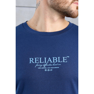 Футболка мужская "Джек-2" кулирка (последний размер) темно-синий 58