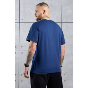 Футболка мужская "Джек-2" кулирка (последний размер) темно-синий 58