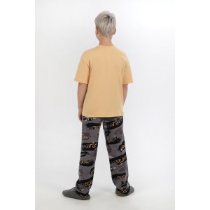 Костюм двойка детский "Гранж-1" кулирка (последний размер) бежевый 170