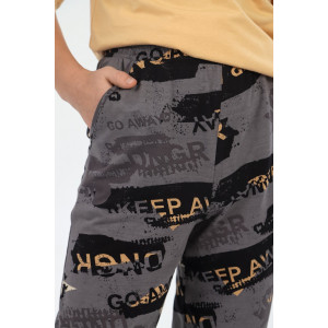 Костюм двойка детский "Гранж-1" кулирка (последний размер) бежевый 170