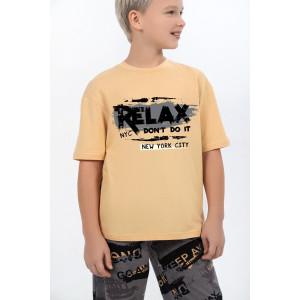 Костюм двойка детский "Гранж-1" кулирка (последний размер) бежевый 170