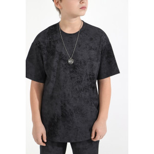 Костюм двойка детский "Дым-1" кулирка (последний размер) черный 170