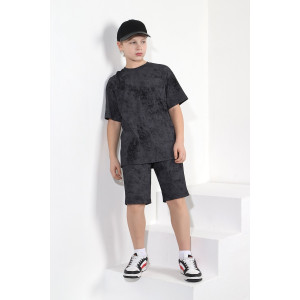 Костюм двойка детский "Дым-1" кулирка (последний размер) черный 170