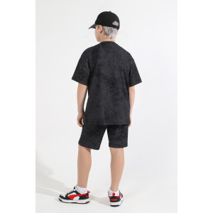 Костюм двойка детский "Дым-1" кулирка (последний размер) черный 170