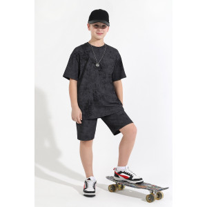 Костюм двойка детский "Дым-1" кулирка (последний размер) черный 170