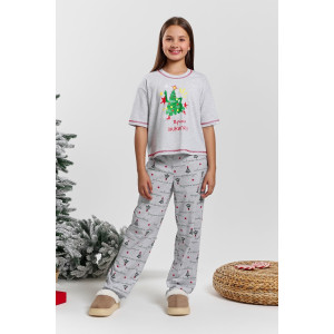 Костюм двойка детский "Праздник-1.2" кулирка (последний размер) кармеланж 164,170