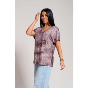 Футболка женская "Оксана" вискоза (последний размер) тай-дай 60