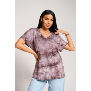 Футболка женская "Оксана" вискоза (последний размер) тай-дай 60