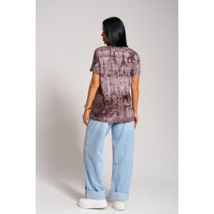 Футболка женская "Оксана" вискоза (последний размер) тай-дай 60