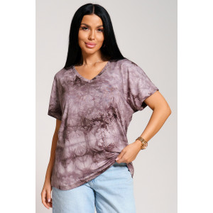 Футболка женская "Оксана" вискоза (последний размер) тай-дай 60